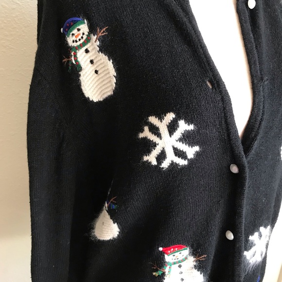 Crystal and Kobe Snowman Cardigan - Picture 3 of 6